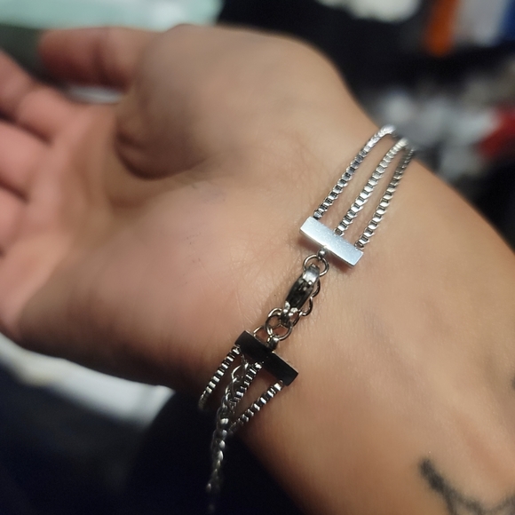 Stainless Steel Buckle Bracelet - Picture 3 of 4